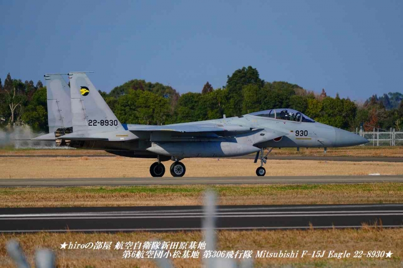 hiroの部屋 航空自衛隊新田原基地 JASDF 第6航空団小松基地 第306飛行隊 Mitsubishi F-15J Eagle 22-8930